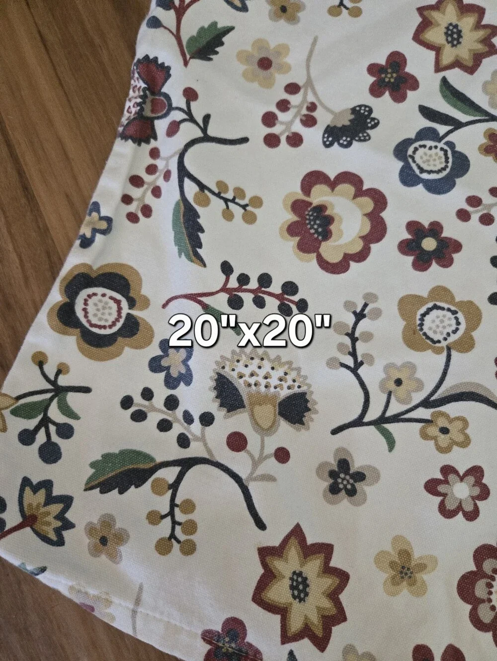 4/$15 20x20 Floral Pillow Cover Botanical Boho Cottagecore Grandmillennial Grand